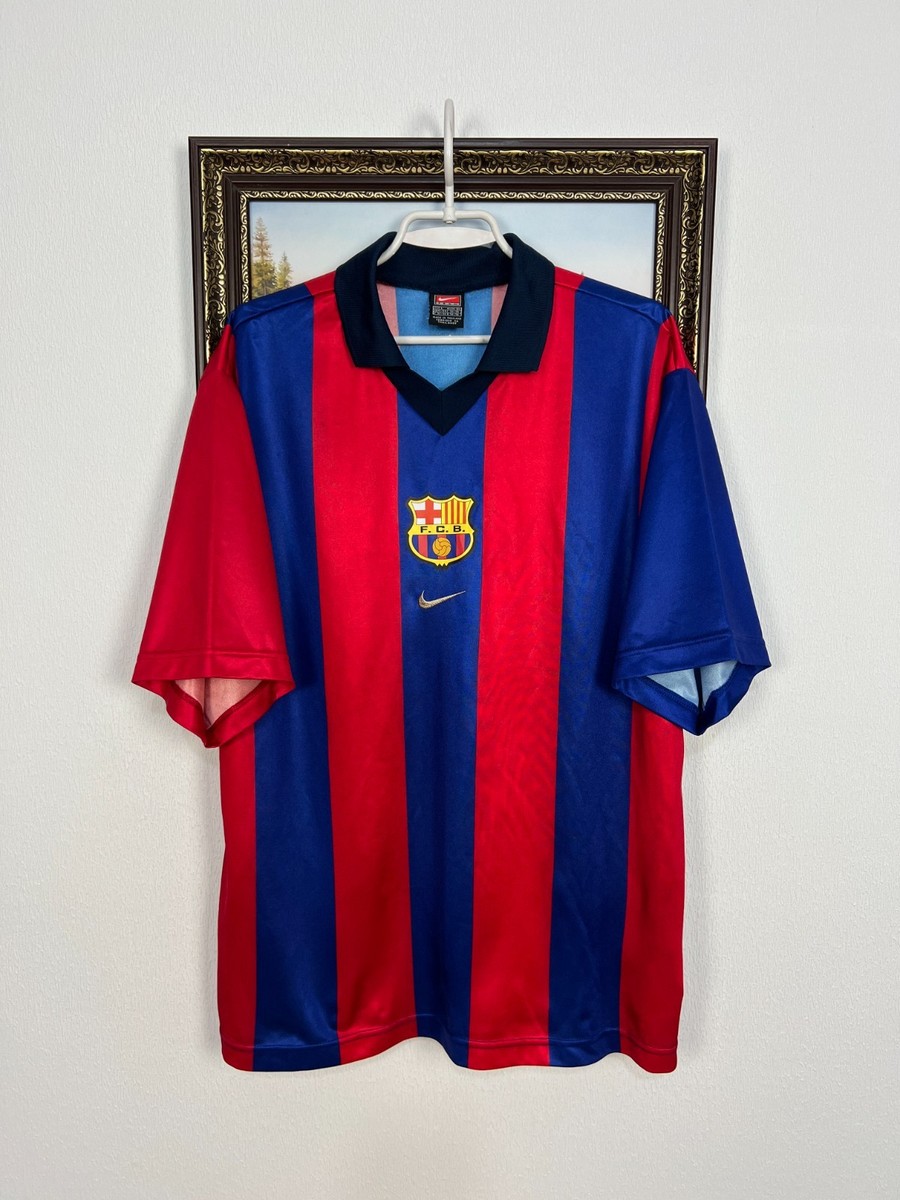 Barcelona Home football shirt 2000 Soccer Nike Jersey Mens