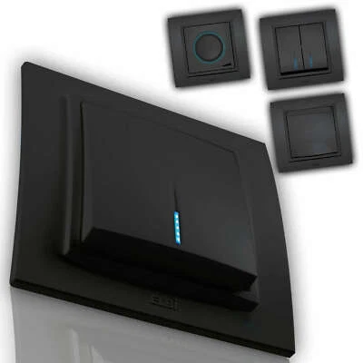 EL-BI Steckdose, Steckdosen, Ausschalter, Schalter, Wechselschalter ZENA ANTHRAZIT