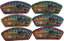 2001 Jamboree Old North State NC Guford Courthouse Set of 6 JSP (AR729)
