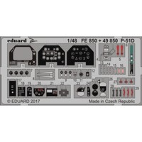 MW22 Eduard 49850 P-51D Interior 1/48 Pe Set For Meng
