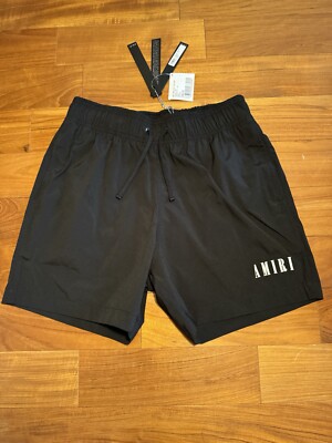 AMIRI CORE LOGO SWIM SHORTS Black Size XS (Suits S/M)