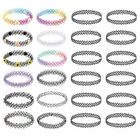 12Pcs Plastic Stretch Necklace Elastic Collar Gothic Flower Choker Necklace Set
