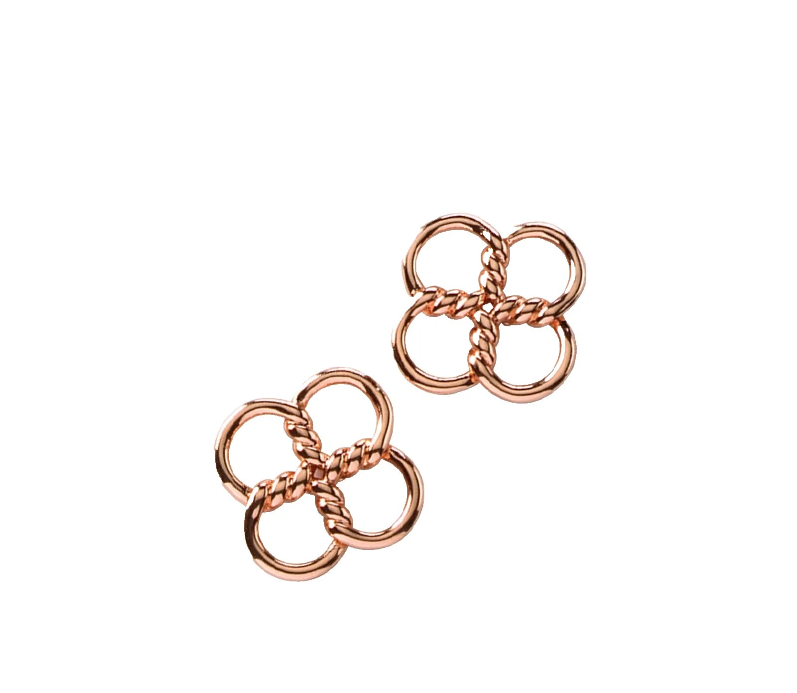 Brincos de Aço Cirúrgico Moda Ouro Rosé