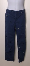 Gap Kids Boys Blue Embroidered Chino Sunglasses Palm Tree Sz 10 Husky