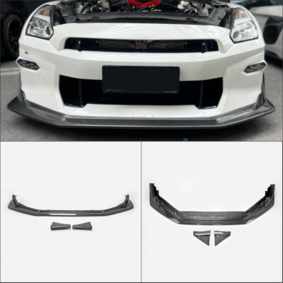 For Nissan GTR R35 EPA Type Carbon Fiber Front Lip Only Fit T Spec Front Bumper