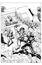 NOVA # 10 VOL 1 ALT. RECREATION ORIGINAL ART PAGE CHRIS MARRINAN