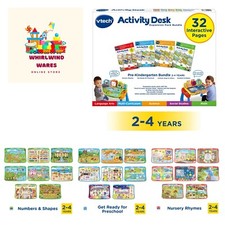 Activity Desk 4-in-1 Pre-Kindergarten Expansion Pack Bundle for Age 2-4