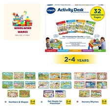 Activity Desk 4-in-1 Pre-Kindergarten Expansion Pack Bundle for Age 2-4