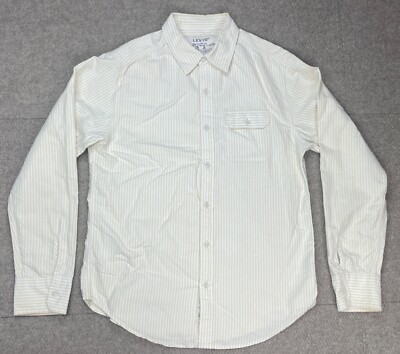 Levi's Men's Vintage Striped Button Up Long Sleeve Shirt Size Large