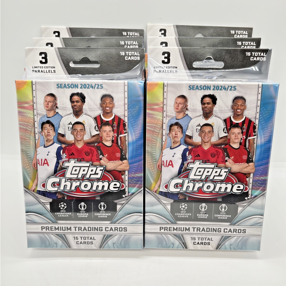 2024-2025 Topps Chrome UEFA Club Competitions Soccer Hanger Box