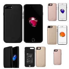 iPhone 8/7 Plus Extended Power Charger Battery Backup Case/Cover 7500mAh-5200mAh