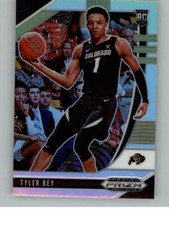 2020 Panini Prizm Draft Picks Collegiate Tyler Bey 35 Silver Colorado Buffaloes