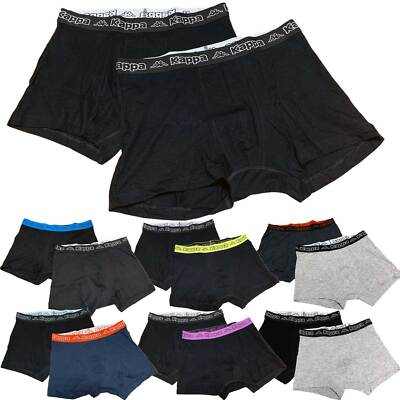 4er Pack Kappa Herren Boxershorts, M-2XL, Doppelpack, Männer Unterhosen 