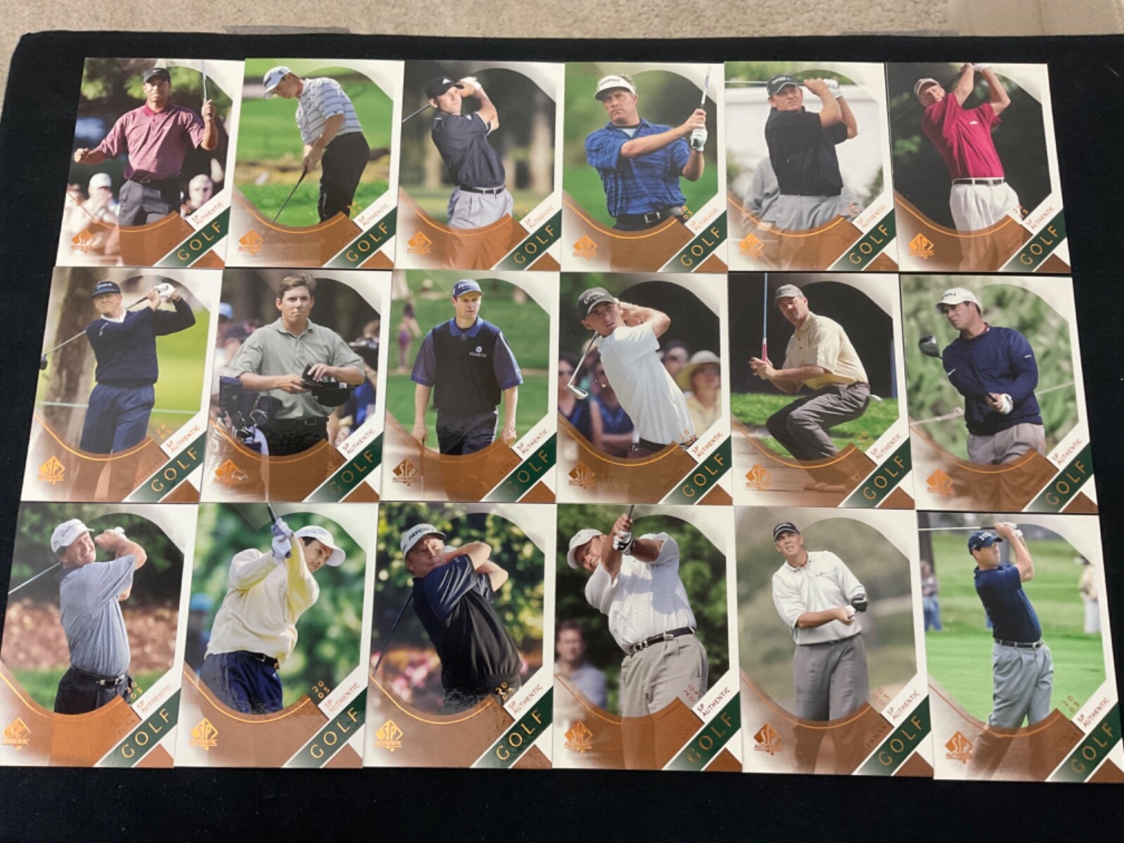 2003 UPPER DECK SP AUTHENTIC GOLF COMPLETE SET #1-60 TIGER WOODS ++