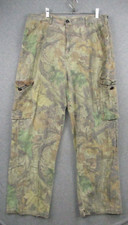 Vintage Advantage Timber Camo Pants Large Men Hardwoods Adjustable Cargo Hunting