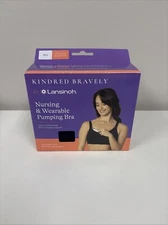 Kindred Bravely For Lansing Nursing & Wearable Pumping Bra M/L - Black