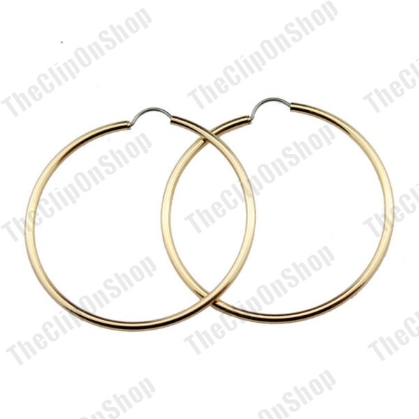 【MONDAY EDITION】Plain Big Hoop Earrings / ピアス EARRINGS - MONDAY EDITION