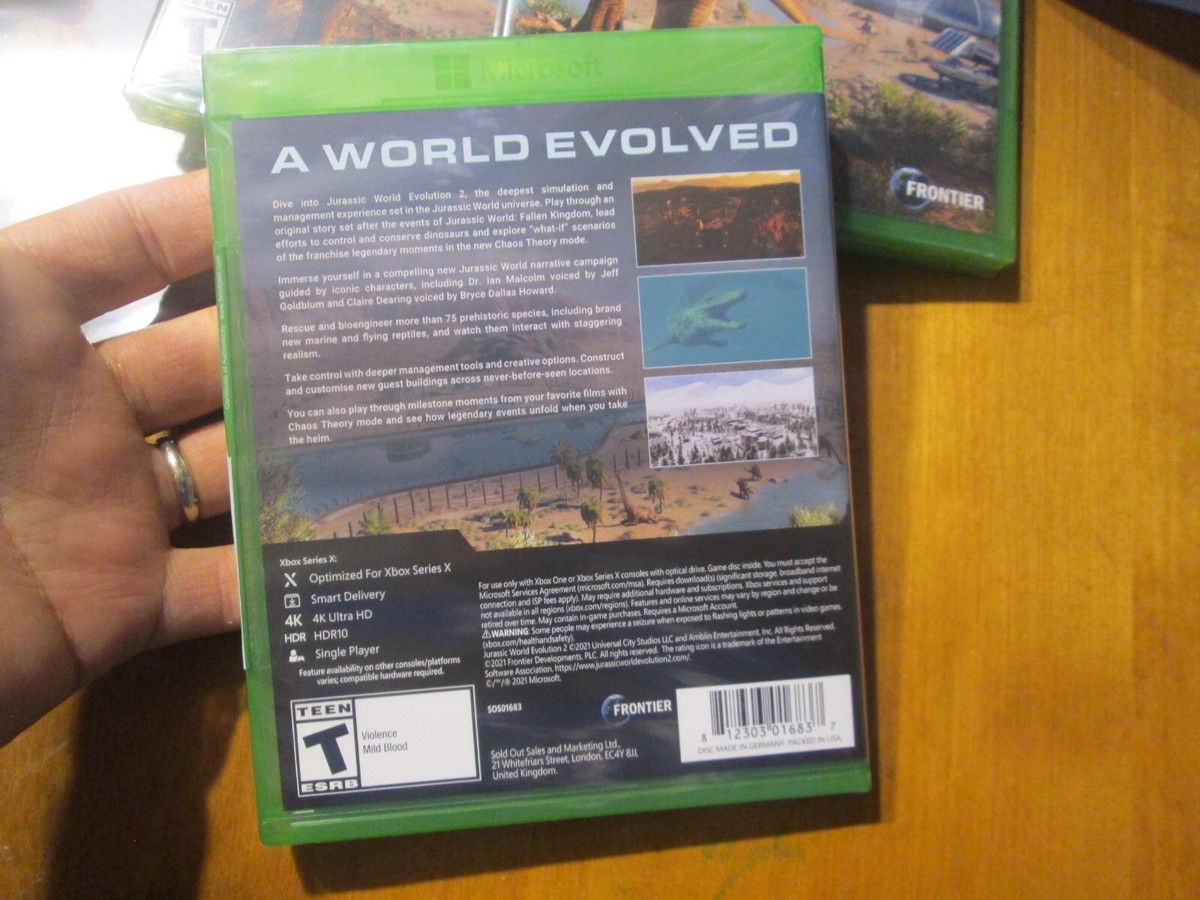 Jurassic World Evolution 2 XBOX SERIES X / XBOX ONE NEW