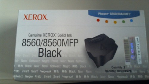 Neu Original Xerox 108R00726 schwarze Festtinte für Phaser 8560/8560MFP - Bild 1 von 2