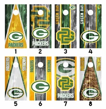 Green Bay Packers Cornhole Wrap Skin Decal Board Vinyl Sticker MANY DESIGNS SK12