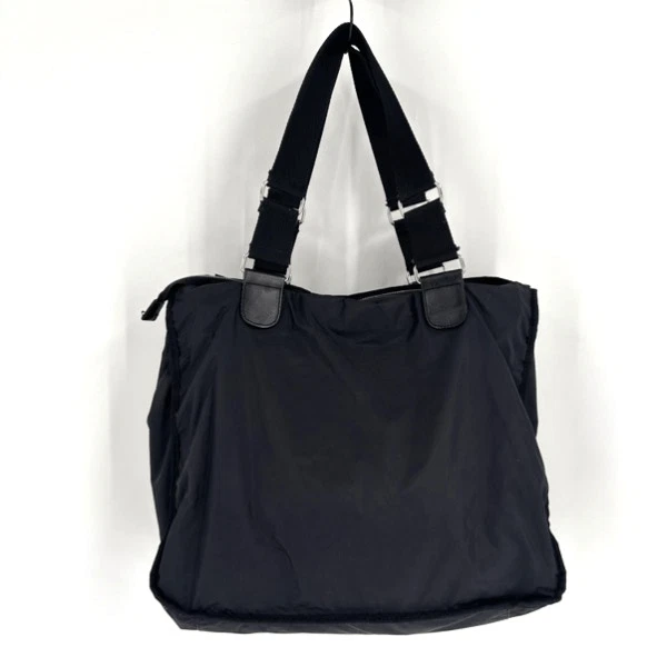 Vintage Y2K Banana Republic Men’s Travel Tote Carry On Nylon & Leather Bag - Image 4 of 4