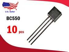 BC550B 10 pcs 50V 100 mA TO-92 Bipolar NPN Transistor - Free Fast shipping