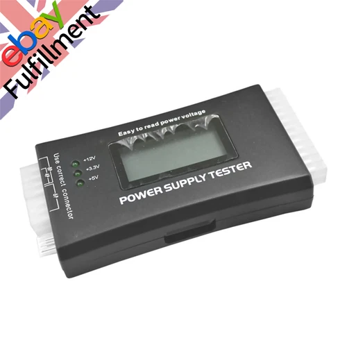 LCD Digital Power Tester 20/24 Pin 4 PSU ATX BTX ITX SATA HDD Power Tester