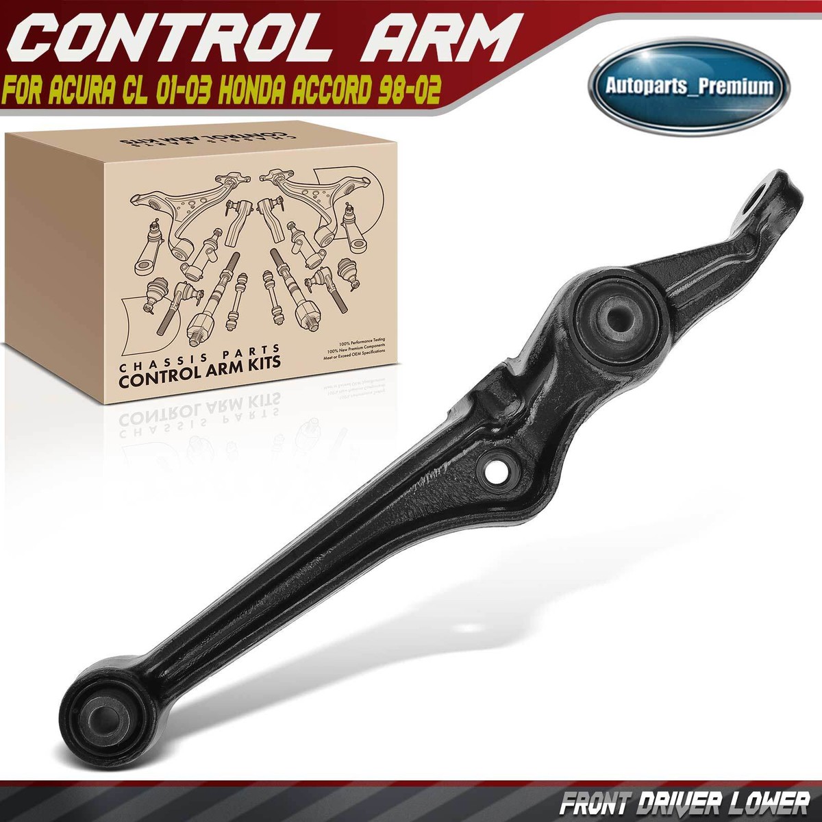 Brazo De Control Inferior Delantero - Kit De Suspensión Delantera Brazo De Control Inferior 2PC Dwvksz Para Honda Accord 2.3L 1998-2002, Para Honda Accord 3.0L 1998-2002, Para Acura CL 3.2L 2001-2003