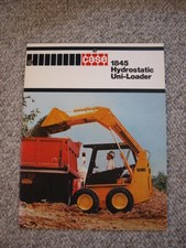 Case 1845 Uni-Loader Skid-Steer "Bobcat" Tractor Color Brochure Orig. MINT '75