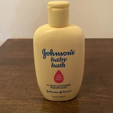 Vintage Rare  1996 Johnson’s  Baby Bath Yellow Bottle 9 fl. oz.