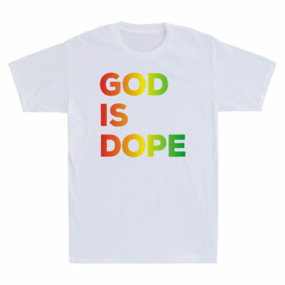 God Is Dope Funny Christian Faith Believer Gift Vintage Men's Cotton T-Shirt