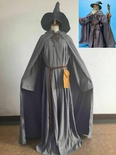 Lord of the Rings Gandalf the Hobbit Wizard Mens Halloween Cosplay Costume