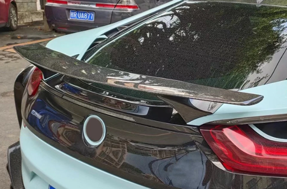 Alerón de parachoques trasero exterior de fibra de carbono real para BMW I8 2015-2021 Foto 3 de 4