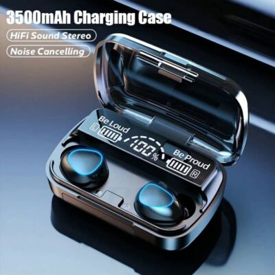 Bluetooth 5.1 TWS Bluetooth Earbuds Waterproof Headset Noise Cancelling Wireless