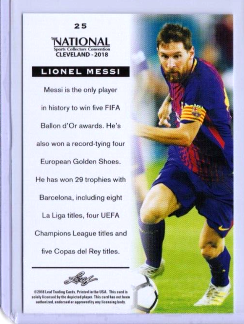 Lionel Messi Copa AmÃ©rica 2021 Balon LIONEL MESSI 2018 LEAF