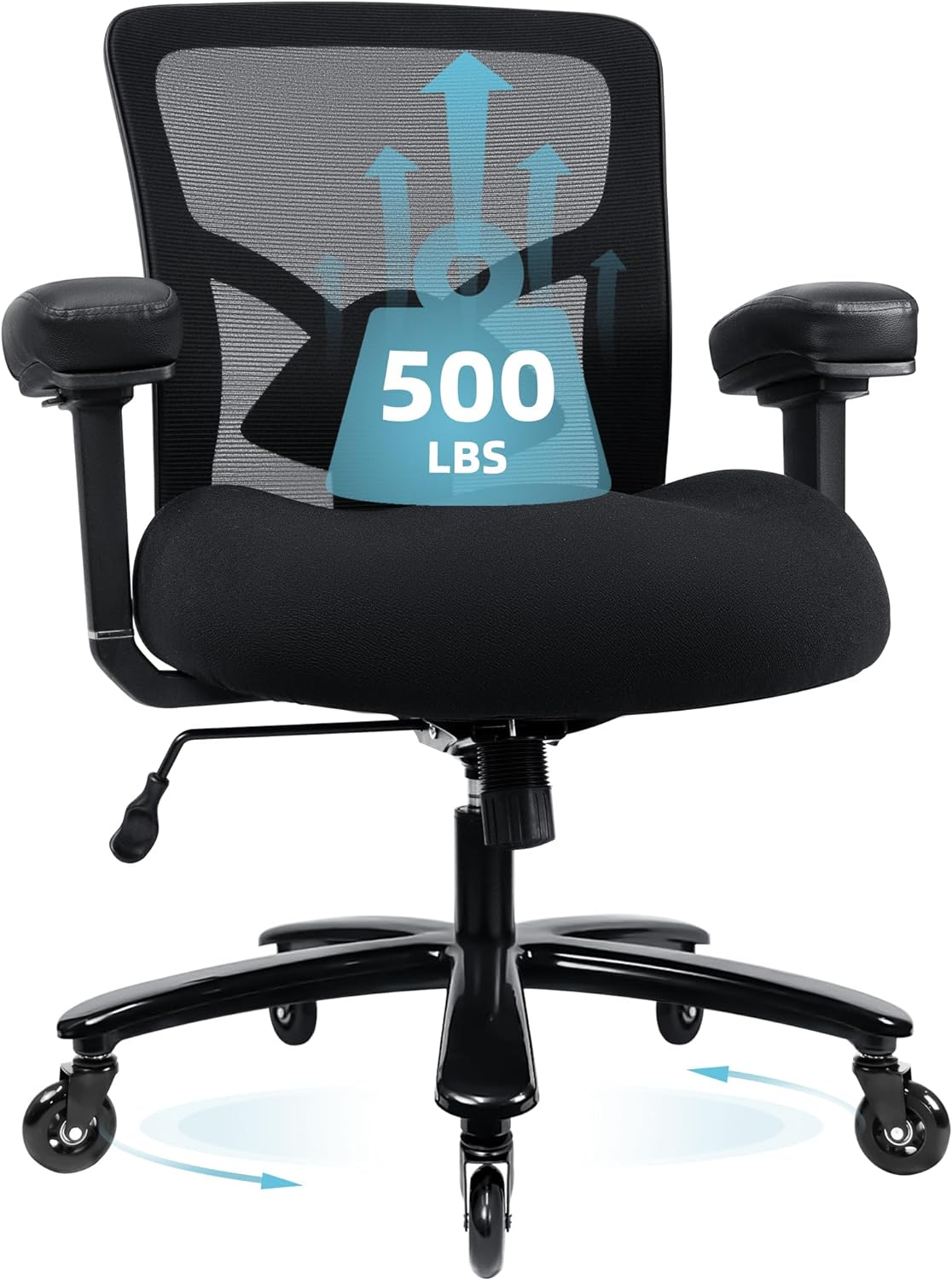 Big and Tall Office Chair for Heavy People up to 500Lbs Ergonomic Mesh Computer Desk Chair