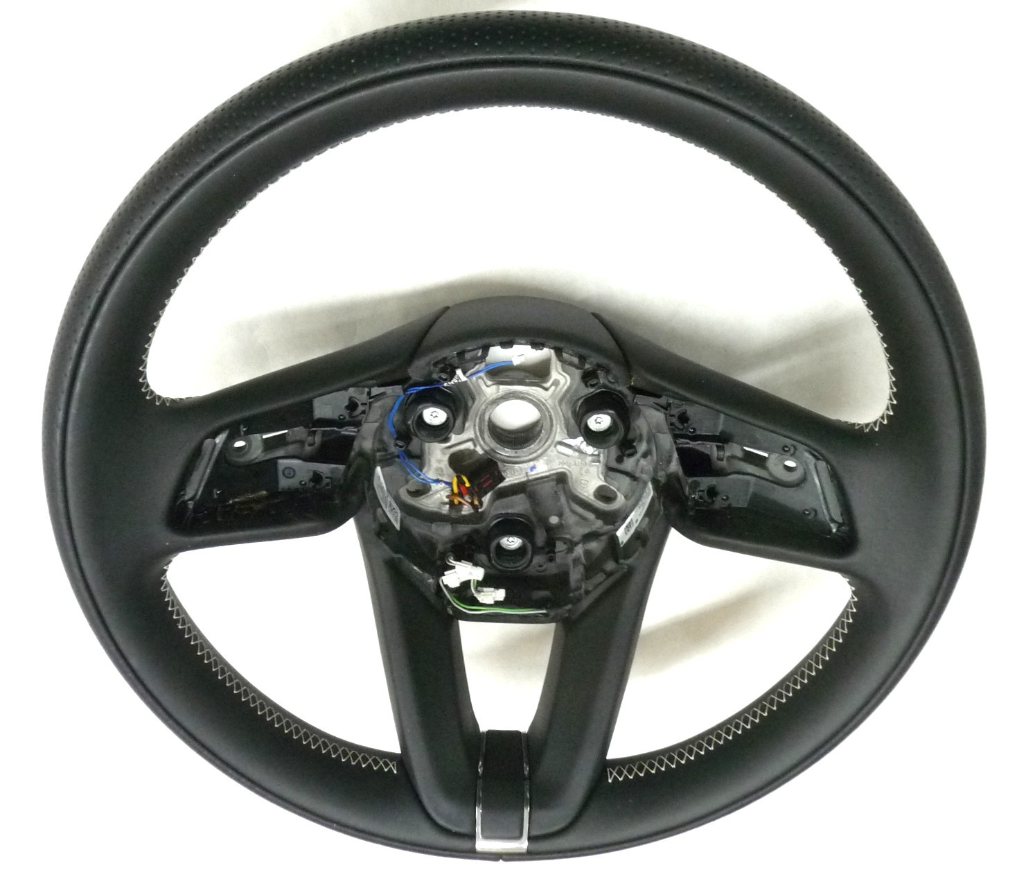 2022-2025 Bentley Bentayga Steering Wheel 3SD419089AF Black/ White Stitch OEM