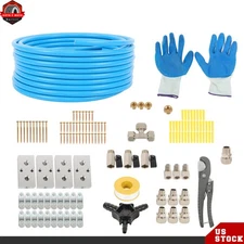1/2" × 100ft Compressed Air Line Kit Hdpe-Aluminum Air System for Shop