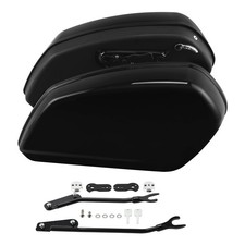 Gloss Black Hard Saddlebags For Harley Low Ri...