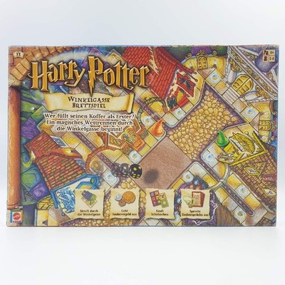 Harry Potter Winkelgasse Brettspiel 3-6Sp. ab 8J. Mattel - Guter Zust.