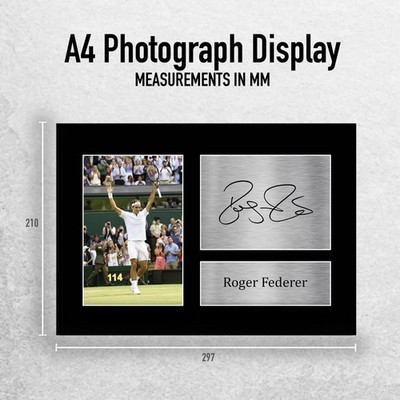 Roger Federer Signed Tennis Pre Printed Autograph Photo