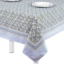 60'' x 90'' Cotton Tablecloth Handmade Cotton Floral Tablecloth Washable Print