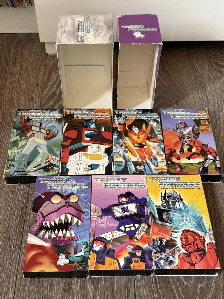 Transformers Original VHS Tapes Set Vol 1-7 by Kid Rhino Vintage 1999 Plus - Image 2 of 4