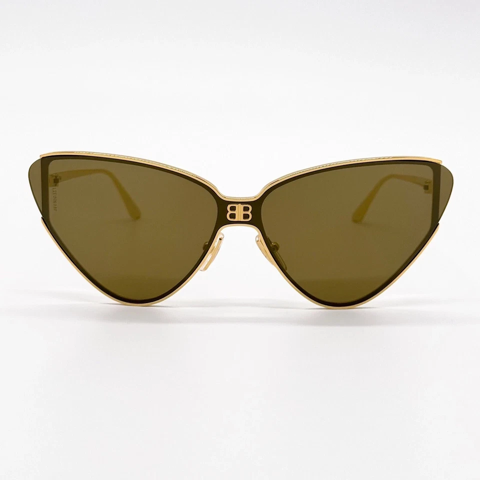 Balenciaga Cat Eye Gold Brown Women's Sunglasses BB0191S 004 - Image 3 of 4
