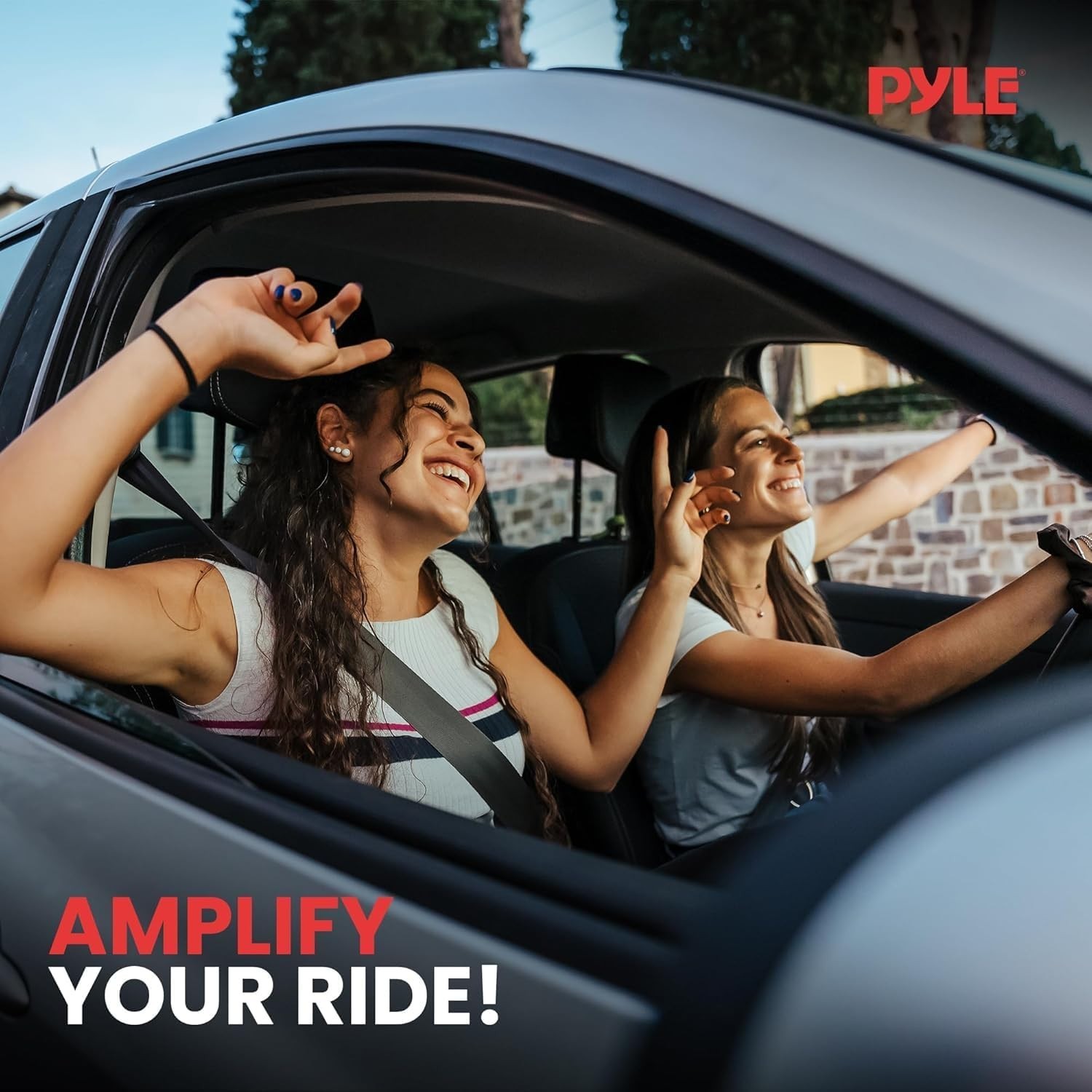 Pyle Car Three Way Speaker System - Pro 6.5 Inch 280 Watt 4 Ohm Mid Tweeter