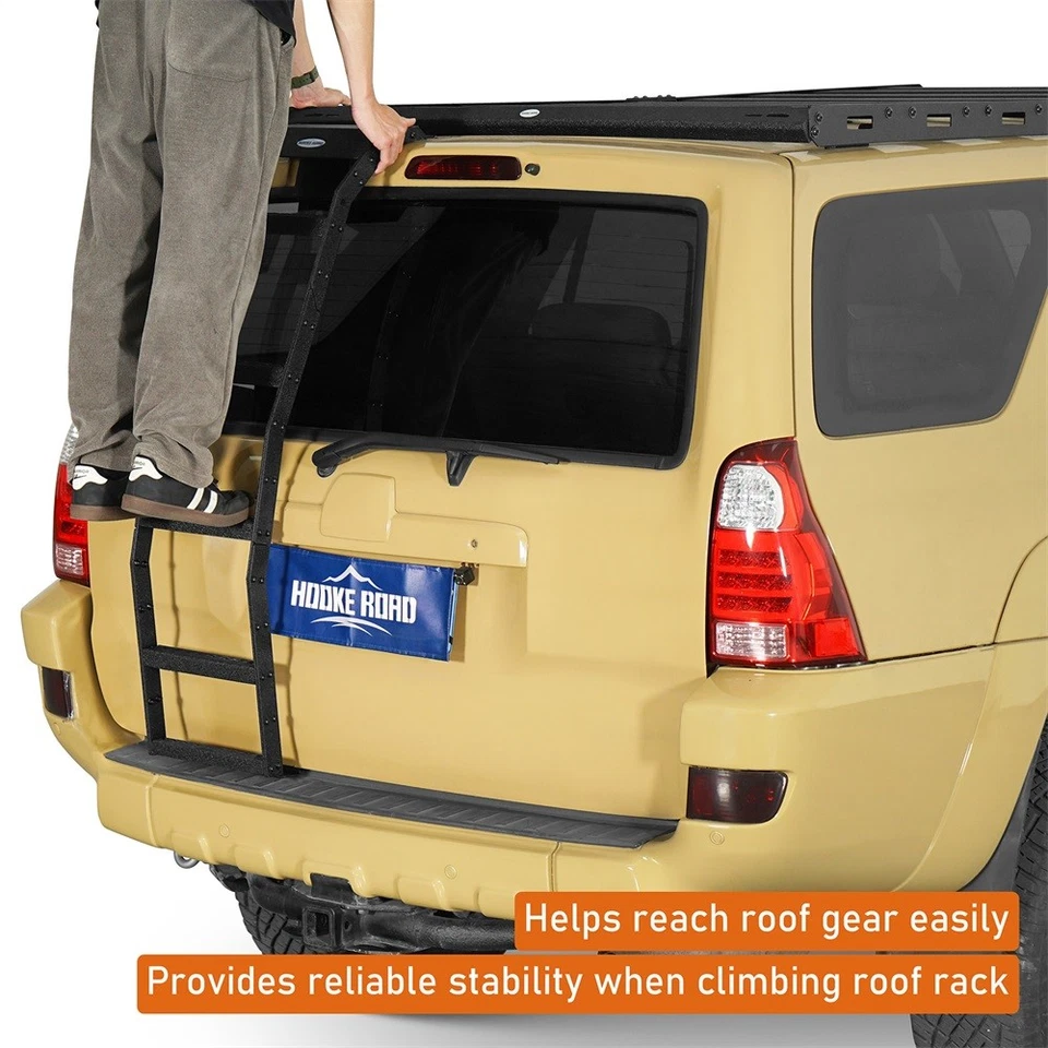 Steel Rear Hatch Ladder Fit Toyota 4Runner 2003 2004 2005 2006 2007 2008 2009 - Image 4 of 4