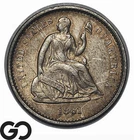 1861 Seated Liberty Dime, Choice VF++/XF, Civil War Better Date