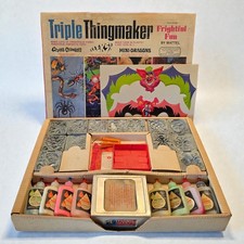 Vintage 1968 Mattel Triple Thingmaker Eeeeks Mini-Dragons Creepy Crawlers Works