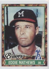 1982 Topps Cracker Jack Food Issue Eddie Mathews #12 HOF 5hy