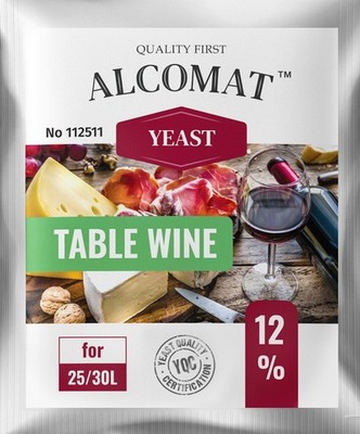 Weinhefe Alcomat Table Wine Yeast Tafelwein Gärhefe Brennhefe Gären Hefe Wein